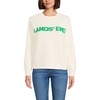 image:imageLands End Womens Drifter Jacquard Crew Neck SweaterFresh Ivory Lands End