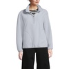 image:imageLands End Womens Half Zip Cozy Sherpa Fleece PulloverPale Gray