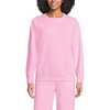 image:imageLands End Womens Serious Sweats Relaxed Long Sleeve Crew Neck SweatshirtPink Moonstone
