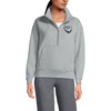 image:imageLands End Womens Serious Sweats Relaxed Long Sleeve Half Zip SweatshirtSeason GreetingGray Heather