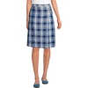 image:imageSchool Uniform Young Womens Plaid Aline Skirt Below the KneeClear Blue Plaid