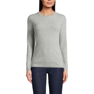 image:imageLands End Cashmere SweaterGrayBlack Donegal