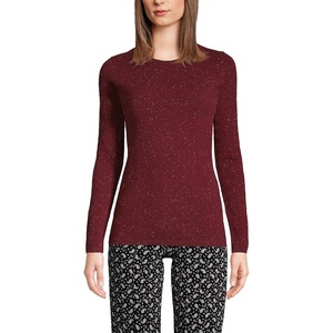 image:imageLands End Cashmere SweaterRich Burgundy Donegal