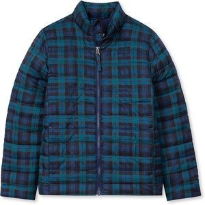 image:imageLands End Kids Insulated Down Alternative ThermoPlume JacketDark Green Blackwatch Plaid