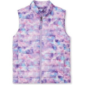image:imageLands End Kids Insulated Down Alternative ThermoPlume VestCamo PastelLilac Breeze