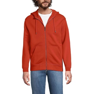image:imageLands End Mens Long Sleeve RainDefense Serious Sweats Full Zip HoodieBourbon