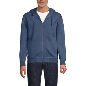 image:imageLands End Mens Long Sleeve RainDefense Serious Sweats Full Zip HoodieNightfall Blue