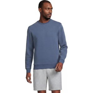 image:imageLands End Mens Long Sleeve Serious Sweats Crewneck SweatshirtNightfall Blue