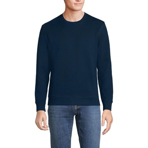 image:imageLands End Mens Long Sleeve Serious Sweats Crewneck SweatshirtRadiant Navy