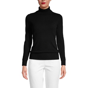 image:imageLands End Womens Cashmere Turtleneck SweaterBlack