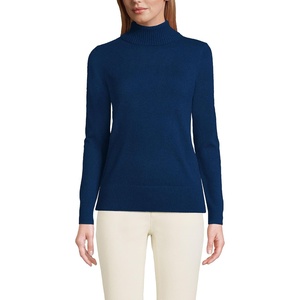 image:imageLands End Womens Cashmere Turtleneck SweaterDeep Sea Navy