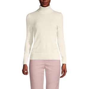 image:imageLands End Womens Cashmere Turtleneck SweaterFresh Ivory