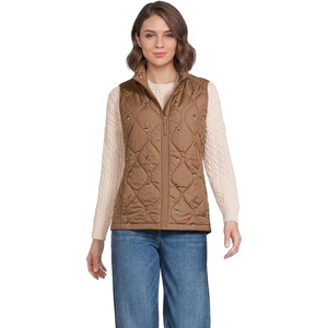 image:imageLands End Womens Quilted Puffer VestDucksHoney Beige