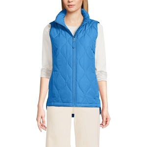 image:imageLands End Womens Quilted Puffer VestMuted Cobalt Blue