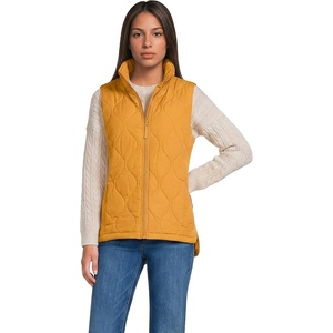 image:imageLands End Womens Quilted Puffer VestVintage Amber