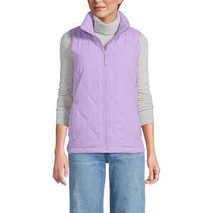 image:imageLands End Womens Quilted Puffer VestWhisper Lilac
