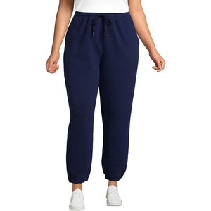 image:imageLands End Womens Serious Sweats High Rise Jogger PantsDeep Sea Navy