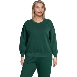 image:imageLands End Womens Serious Sweats Relaxed Long Sleeve Crew Neck SweatshirtPine