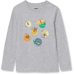 image:imageLands End Boys Graphic T ShirtBugsGray Heather