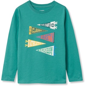 image:imageLands End Boys Graphic T ShirtFlagsMarine Blue