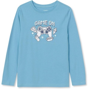 image:imageLands End Boys Graphic T ShirtGame onSteel Blue