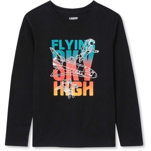 image:imageLands End Boys Graphic T ShirtGlow in the DarkBlack