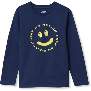 image:imageLands End Boys Graphic T ShirtSmileyNavy