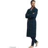 image:imageLands End Mens Fleece RobeLiberty BluePine Blackwatch