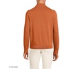 image:imageLands End Mens Long Sleeve Fine Gauge Cotton Quarter Zip SweaterFresh Cinnamon