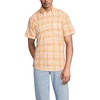 image:imageMens Traditional Fit Short Sleeve Madras ShirtSubtle ApricotYellow Plaid