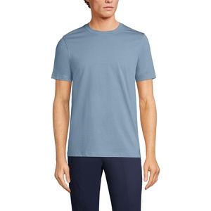 image:imageLands End Mens Short Sleeve AmericanGrown Supima Cotton TeePale Slate Blue