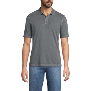 image:imageMens Short Sleeve Sun Faded Super T PoloDark Gray Sky Garment Dye
