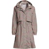 image:imageLands End Womens Squall Packable Long RaincoatRich Ginger Plaid