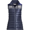 image:imageLands End Womens Wanderweight Packable Ultralight Down VestDeep Sea Navy Fairisle