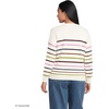 image:imageLands End Womens Drifter Jersey Crewneck SweaterFresh Ivory Multi Stripe