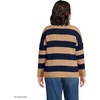 image:imageLands End Womens Drifter Jersey Crewneck SweaterLight CamelNavy Stripe