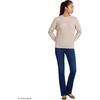 image:imageLands End Womens Drifter Jersey Crewneck SweaterOatmeal Sprinkle Heather