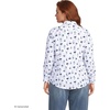 image:imageLands End Womens Pinwale Cord Long Sleeve ShirtWhiteClear Blue Sky Flowers