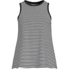 image:imageLands End Womens Power Performance Crewneck Tank TopBlackWhite Mini Stripe