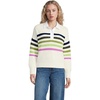 image:imageLands End Womens Cotton Rugby SweaterIvory Placed Multi Stripe