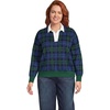 image:imageLands End Womens Cotton Rugby SweaterLiberty BluePine Blackwatch