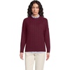 image:imageLands End Womens Drifter Jersey Crewneck SweaterRich Burgundy