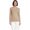 image:imageWomens Plus Size Lightweight Jersey Skimming Long Sleeve Crew Neck TshirtFrench Pecan Heather