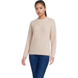 image:imageLands End Womens Drifter Jersey Crewneck SweaterOatmeal Sprinkle Heather