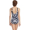 image:imageLands End Womens Chlorine Resistant Soft Cup Tugless Sporty One Piece SwimsuitNavy Blossom Floral