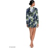 image:imageLands End Womens Cotton Jersey Long Sleeve Hooded Swim Coverup DressNavyWhite Blooms