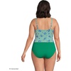 image:imageLands End Womens Wrap Midkini TopFloralVibrant Clover Stripe