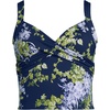 image:imageLands End Womens Wrap Midkini TopNavyWhite Blooms