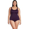 image:imageLands End Womens Chlorine Resistant Soft Cup Tugless Sporty One Piece SwimsuitBlackberry