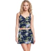 image:imageLands End Womens Wrap Midkini TopNavyWhite Blooms